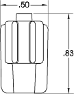 Male luer lock tubing connector .110 I.D. Material: PVC. Model 1082