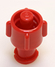 Universal Male/Female non-vented cap, red. Material: Polycarbonate. Model 1089