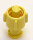 Universal Male/Female non-vented cap, yellow. Material: Polycarbonate. Model 1136