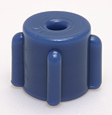 Male vented cap, dark blue. Material: Polyethylene. Model 1259