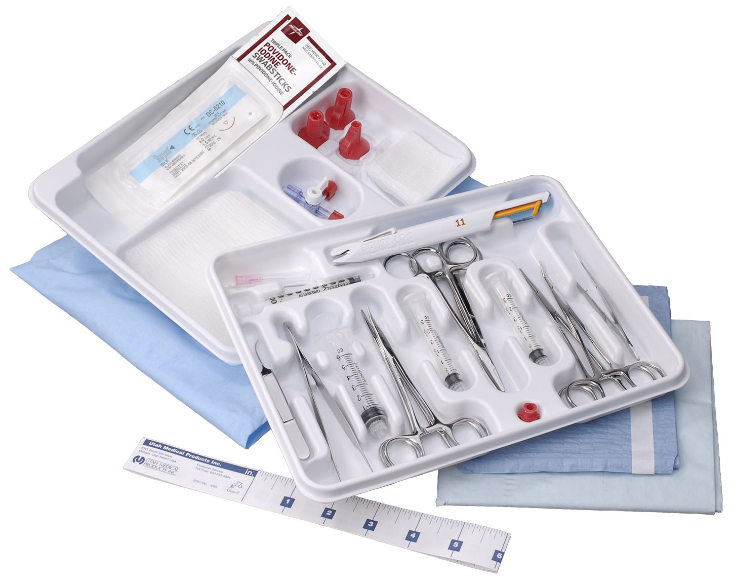 General Full Procedure Catheterization Tray with Micro Forceps. Model 4070007