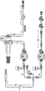 Deltran® Plus Blood Collection System (Bifurcated), Pole Mount Kit. Model AB2-400