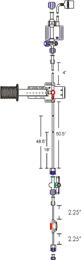 Deltran® Plus Needleless Arterial Blood Collection System, NEONATAL/PEDIATRIC with Integral 30cc Flush Device and Stopcock. Model ABC-350NP